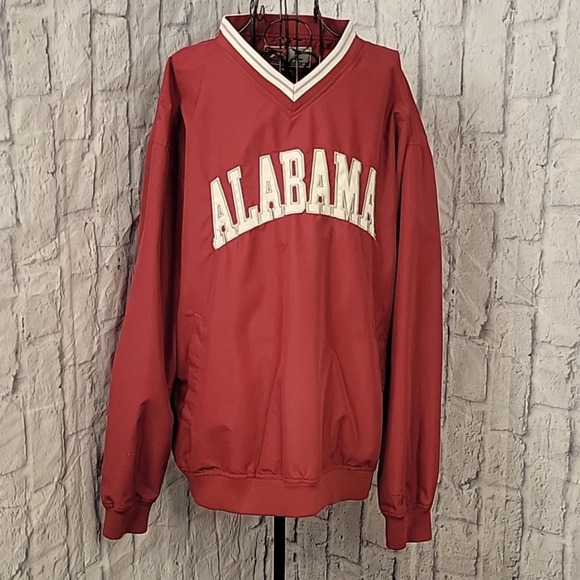 PRO PLAYER Alabama Red, Gray, and White‎ Pullover Men's Jacket Large - Picture 1 of 9